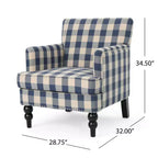 Fauteuil club contemporain Harrison Christopher Knight Home en tissu avec garniture cloutée