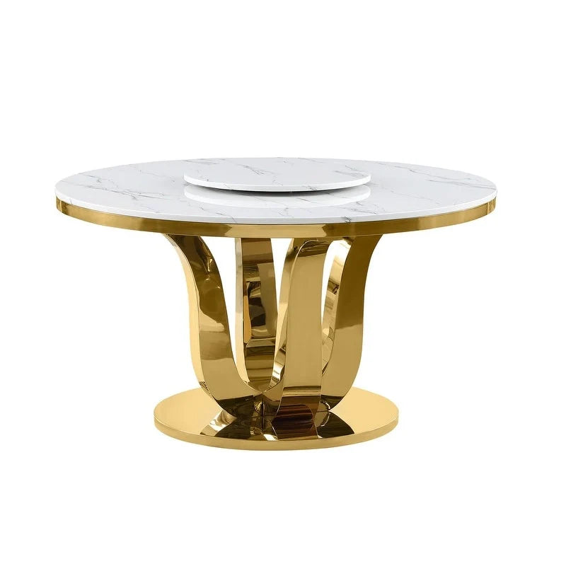 Ensemble de salle à manger rond 5 pièces Best Quality Furniture D325-SC324-7
