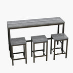 Ensemble table de bar et 3 tabourets