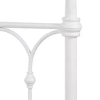 Lit Queen en métal noué Caledonia - Blanc antique - iNSPIRE Q