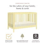 Lit de bébé convertible 4-en-1 Swell de Babyletto avec kit de conversion en lit de tout-petit