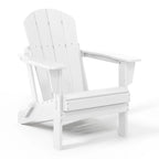 Chaise Adirondack pliante d'extérieur tout temps Polytrends Laguna résistante à la décoloration pour patio