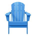 Chaise Adirondack pliante d'extérieur tout temps Polytrends Laguna résistante à la décoloration pour patio