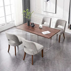 Lot de 4 chaises de salle à manger tapissées de tissu