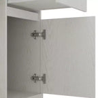 Bureau informatique moderne de 130 cm avec huche et étagère, bureau avec grand rangement, bureau d'écriture pour l'étude, salle de lecture