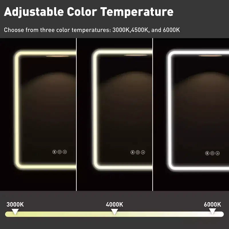 Armoire à pharmacie LED noire / blanche / dorée, porte simple, charnière à gauche ou à droite, encastrée ou murale