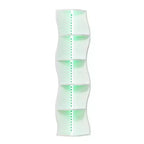 VECELO Étagère d'Angle Onde à 5 Niveaux, Étagère de Rangement Verticale Haute pour Petits Espaces et Salon, Blanche