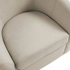 Lot de 2 fauteuils pivotants modernes avec accoudoirs pour salon