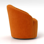 Fauteuils pivotants à 360 degrés en velours capitonné moderne SEYNAR avec dossier touffeté (lot de 2)