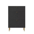 CLIHOME Meuble à chaussures d'entrée 24 paires, avec tiroirs basculants, étagère de rangement