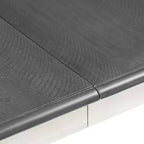 Ensemble de salle à manger extensible de style ferme pour 6 personnes, table rectangulaire et 6 chaises rembourrées