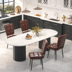 Lot de 2/4/6/8 chaises de salle à manger modernes, chaises de cuisine rembourrées avec coussin épais pour salle à manger