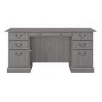 Bureau de direction Bush Furniture Saratoga avec tiroirs et rangements