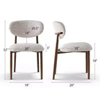 Lot de 4 chaises de salle à manger modernes rembourrées avec dossier incurvé, chaises d'appoint sans accoudoirs à cadre en fer pour salle à manger, cuisine-Panipeachy