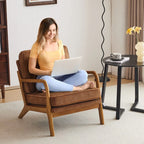 Fauteuil d'appoint rembourré Mid-Century Modern