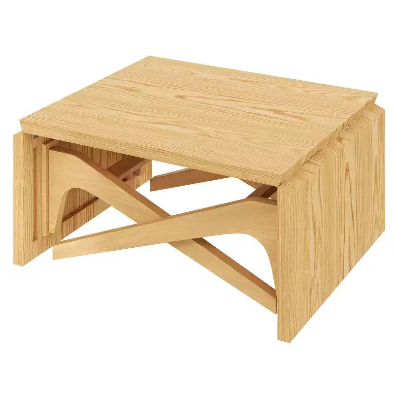 Table basse 2 en 1, table à manger extensible, table à hauteur réglable pour la maison et le bureau, peu encombrante - ModernLuxe