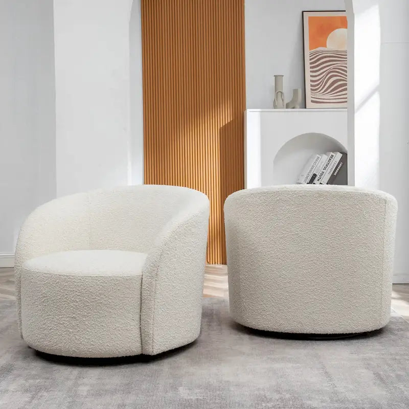 Fauteuil pivotant rembourré KINWELL de 86 cm de large (lot de 2)
