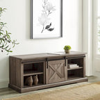Banc avec porte coulissante type grange Middlebrook, 48 po