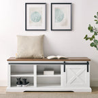 Banc avec porte coulissante type grange Middlebrook, 48 po