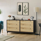 Lot de 2 commodes Brooklyn Woven à 3 tiroirs
