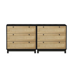 Lot de 2 commodes Brooklyn Woven à 3 tiroirs