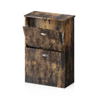 Meuble à chaussures, Meuble à chaussures fin et étroit dissimulé avec 2 tiroirs pour entrée, foyer, couloir, chambre, couleur bois naturel