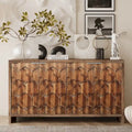 Meuble d'appoint 4 portes, en bois, buffet, meuble de rangement, pour salon, entrée, couloir