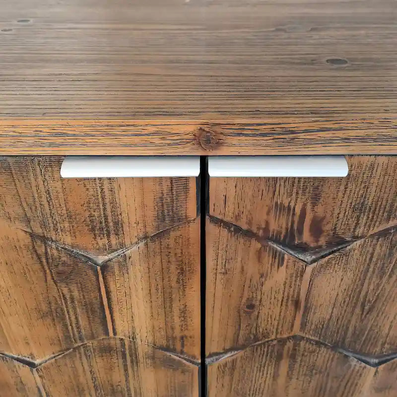 Meuble d'appoint 4 portes, en bois, buffet, meuble de rangement, pour salon, entrée, couloir