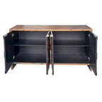 Meuble d'appoint 4 portes, en bois, buffet, meuble de rangement, pour salon, entrée, couloir