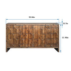 Meuble d'appoint 4 portes, en bois, buffet, meuble de rangement, pour salon, entrée, couloir
