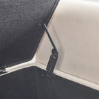 Banc de rangement, banc de chevet capitonné en velours de 113 cm avec accoudoirs pour lit Queen Size