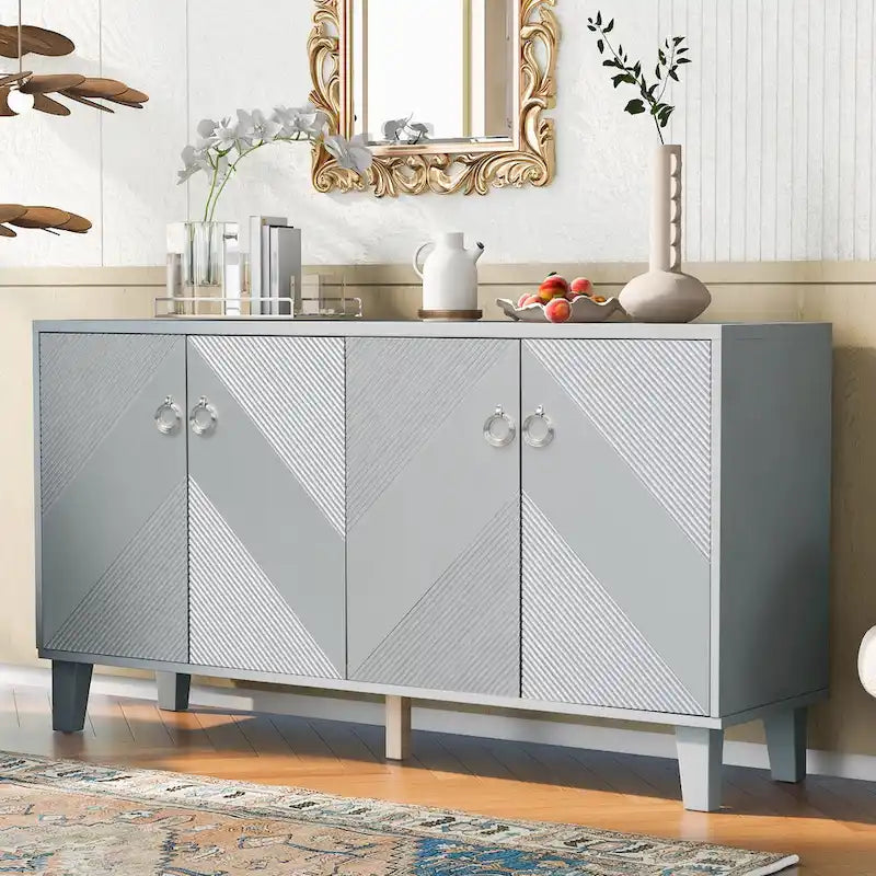 Cabinet de luxe orné de motifs géométriques