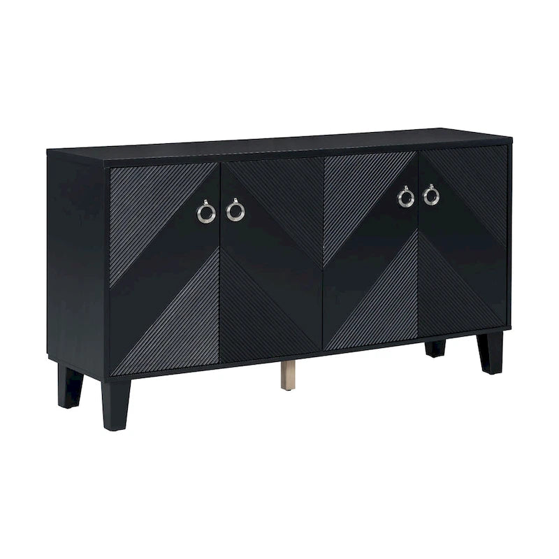 Cabinet de luxe orné de motifs géométriques