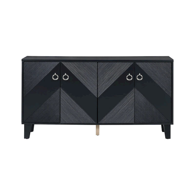 Cabinet de luxe orné de motifs géométriques