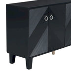 Cabinet de luxe orné de motifs géométriques
