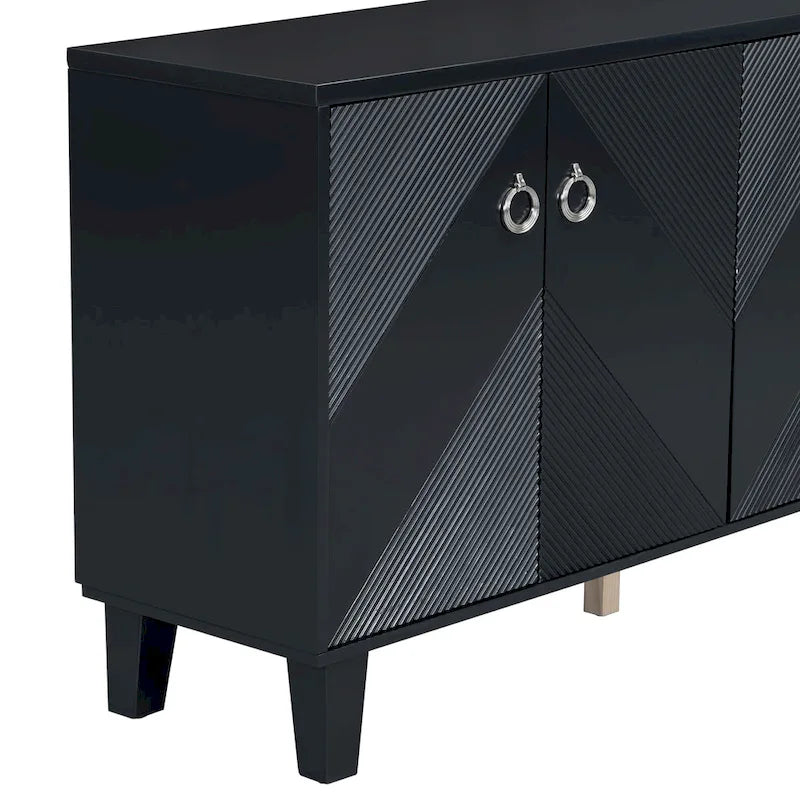 Cabinet de luxe orné de motifs géométriques