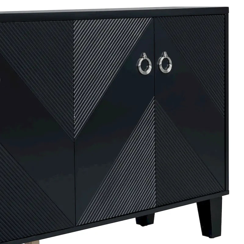 Cabinet de luxe orné de motifs géométriques
