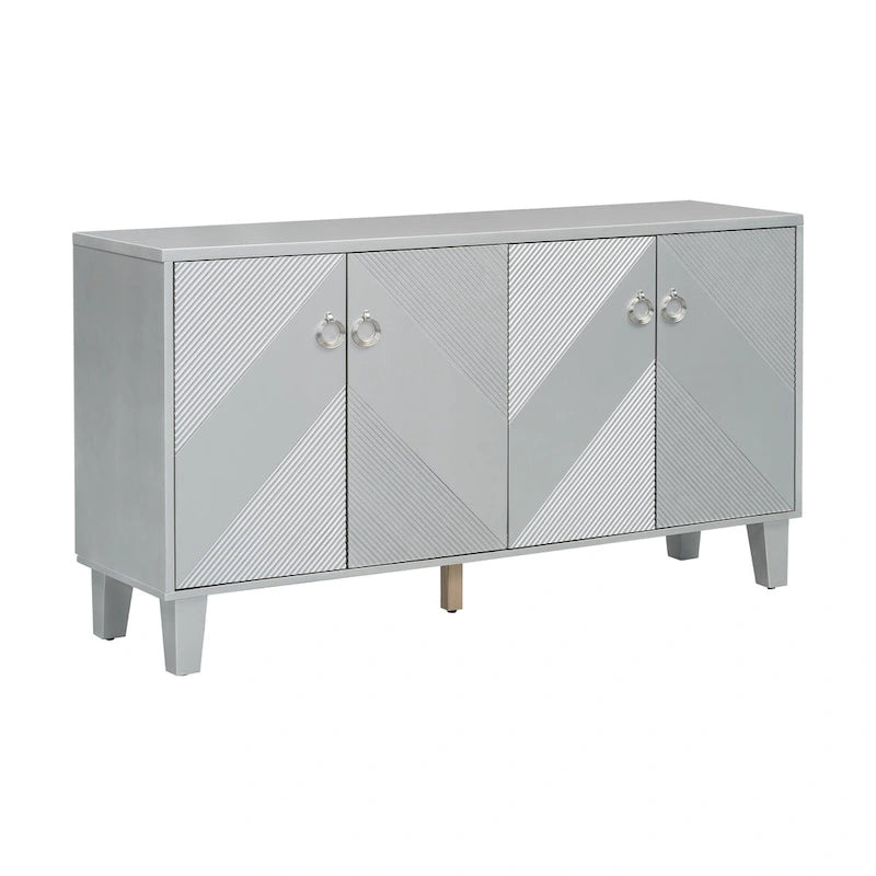Cabinet de luxe orné de motifs géométriques