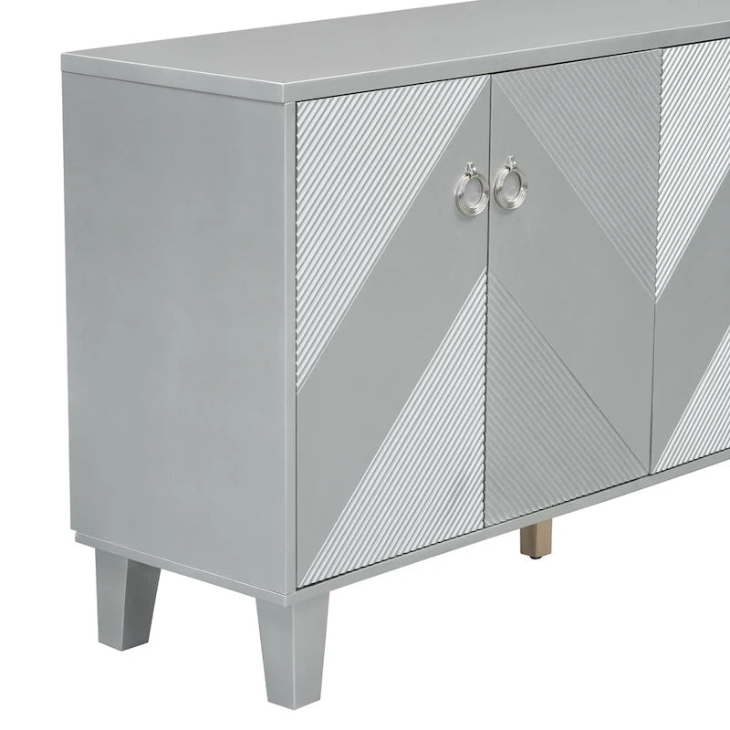 Cabinet de luxe orné de motifs géométriques