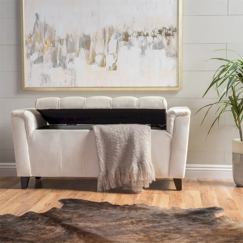 Banc de rangement armé Alden