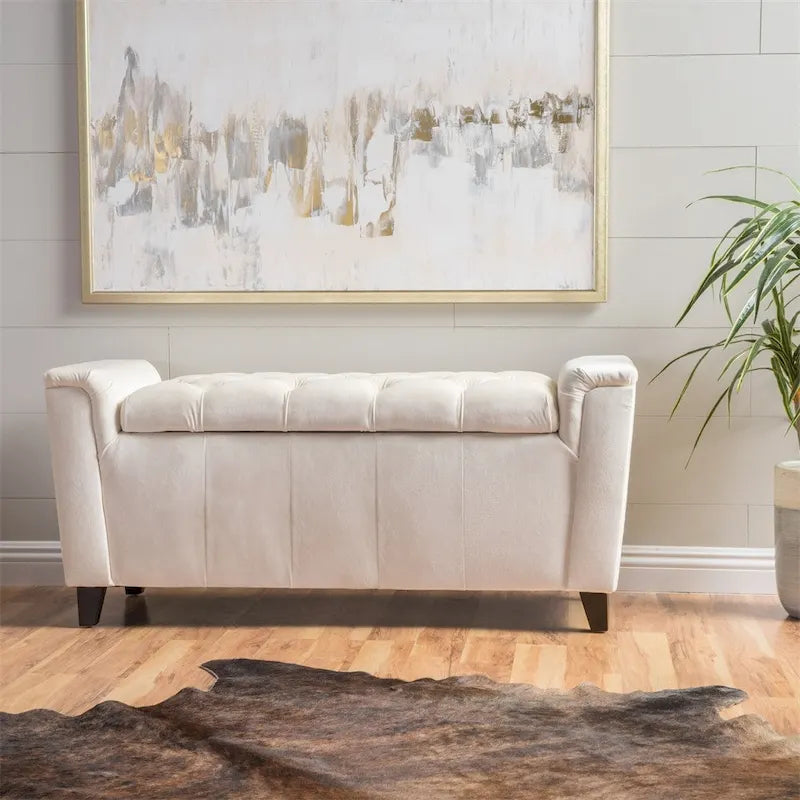 Banc de rangement armé Alden