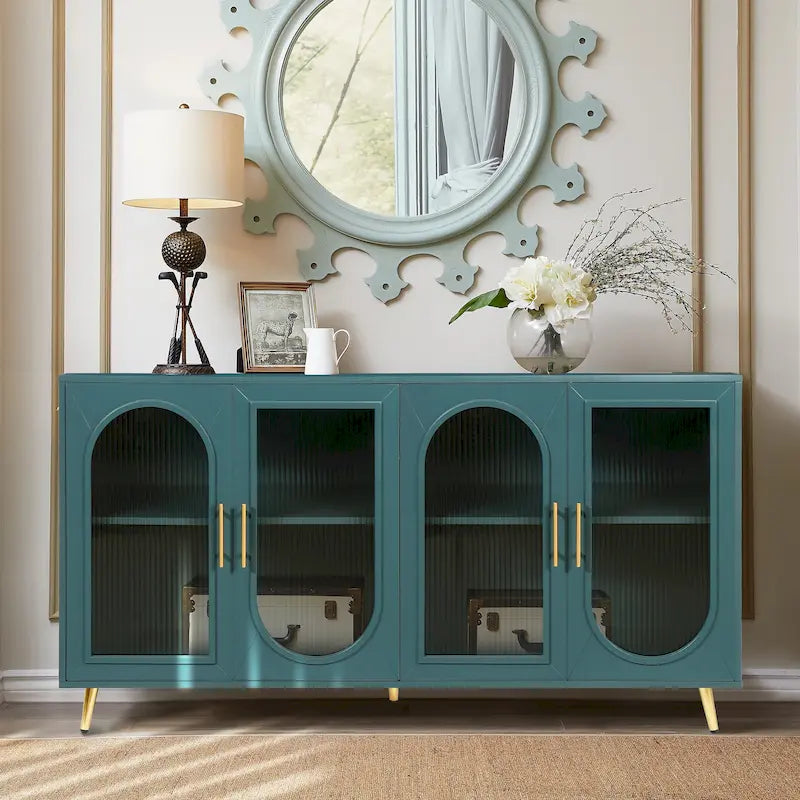 Meuble TV en bois avec armoire de rangement