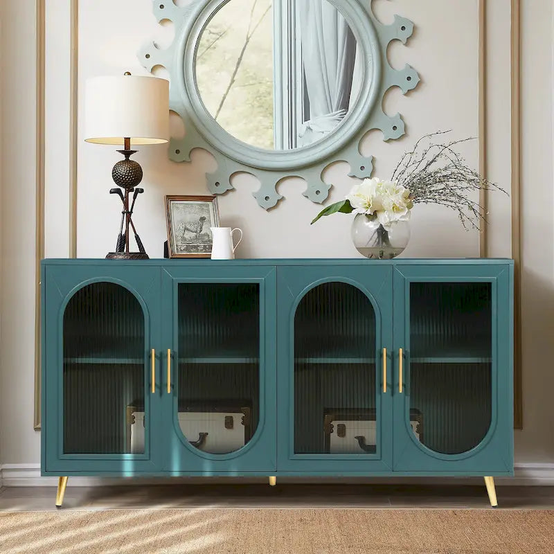 Meuble TV en bois avec armoire de rangement