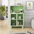 Meuble de rangement 45.28 H, Meuble bas avec porte en verre et étagères, Meuble de rangement autoportant avec vitrine
