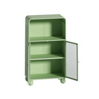 Meuble de rangement 45.28 H, Meuble bas avec porte en verre et étagères, Meuble de rangement autoportant avec vitrine