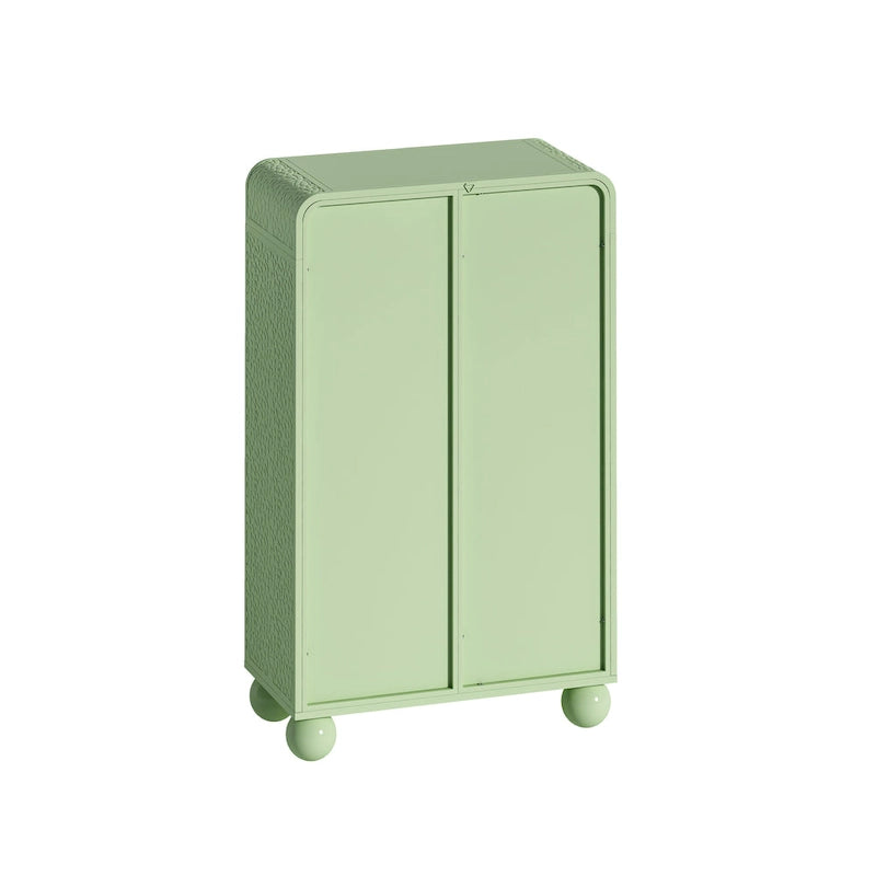 Meuble de rangement 45.28 H, Meuble bas avec porte en verre et étagères, Meuble de rangement autoportant avec vitrine