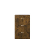Meuble à chaussures en bois massif blanc de 80 cm, armoire à chaussures à trois niveaux avec tiroirs basculants