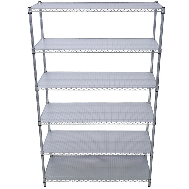 Étagère multifonctionnelle réglable à 6 niveaux avec roues, capacité de 6000 LB