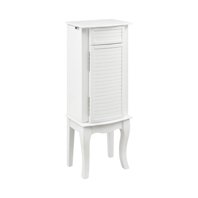 Armoire à bijoux rectangulaire - 35,5 - Blanche