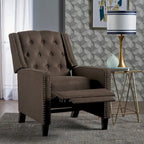 Fauteuil inclinable classique en tissu, fauteuil élégant pour salon, chambre à coucher